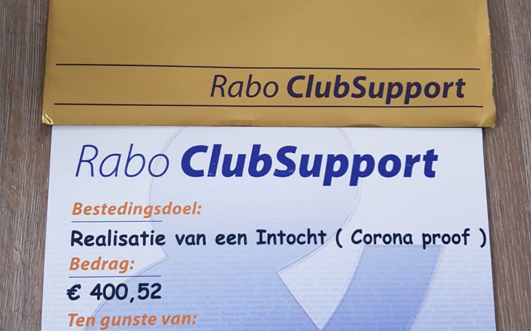 Mooie opbrengst Rabo club support.