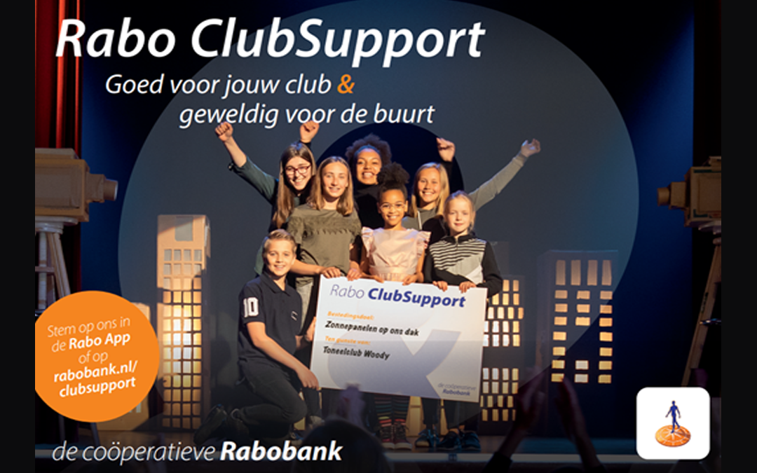 Wij doen ook dit jaar mee met de Raboclubsupport!